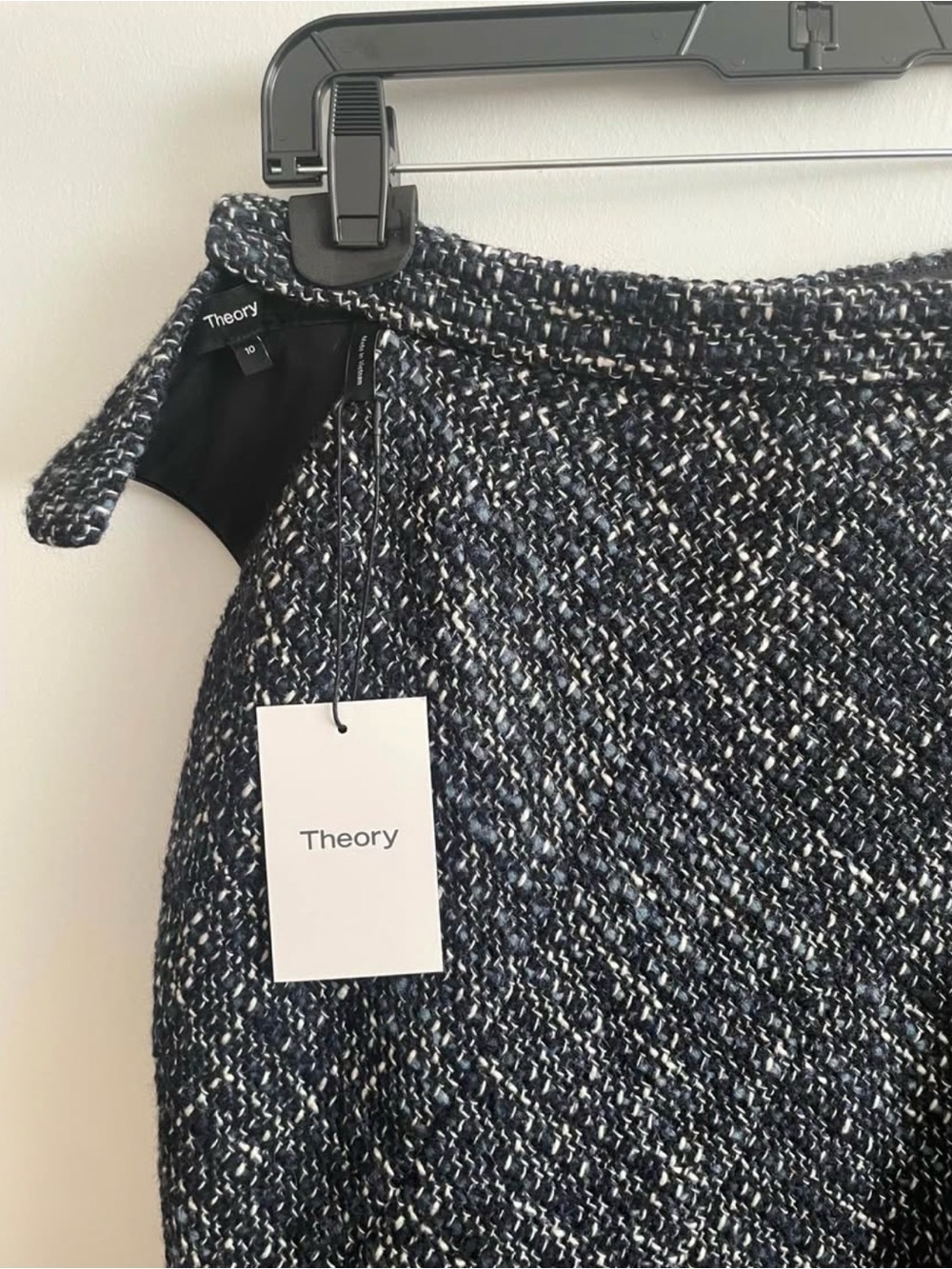 Theory Blue Multi Autumn Tweed Skirt brand new with tag on
